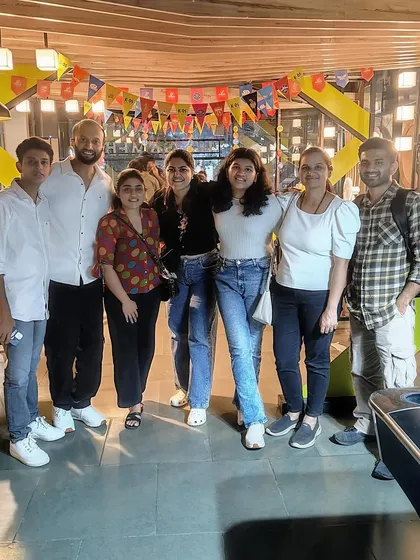 Good vibes, great games, and unforgettable moments. A group of friends enjoying an epic night out.