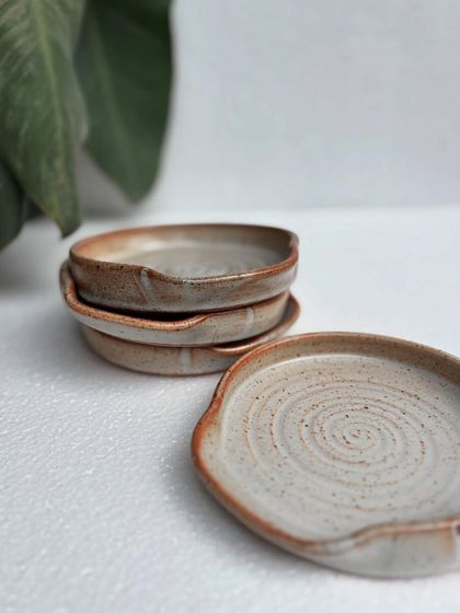 A stack of our Shino spoon rests. They are one of our most requested products for a reason.