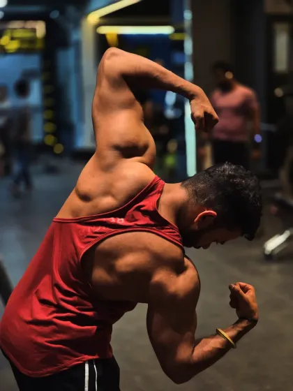 A close-up look at back and bicep definition. Every muscle is built with focused training and a proper mind-muscle connection.