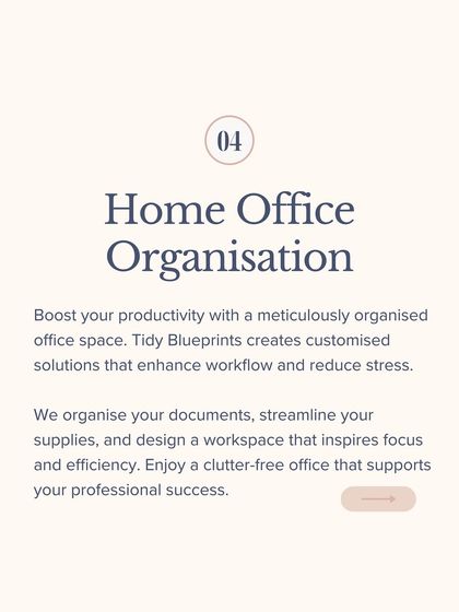 Boost your productivity with a meticulously organized home office. We create customized solutions that enhance workflow, reduce stress, and inspire focus.