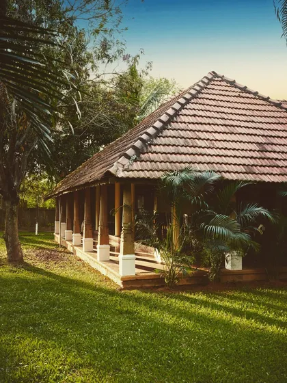 Our open-air restaurant, nestled in the heart of our lush gardens. Here, we serve wholesome Ayurvedic meals in a serene setting, allowing you to dine with nature.