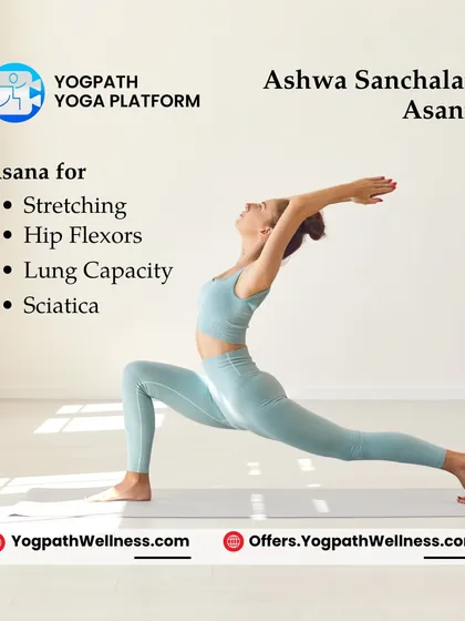 Ashwa Sanchalanasana, or the Equestrian Pose, is a key part of the Sun Salutation sequence. It is excellent for stretching the hip flexors and improving lung capacity, which directly supports a deeper and more effective breathwork practice.