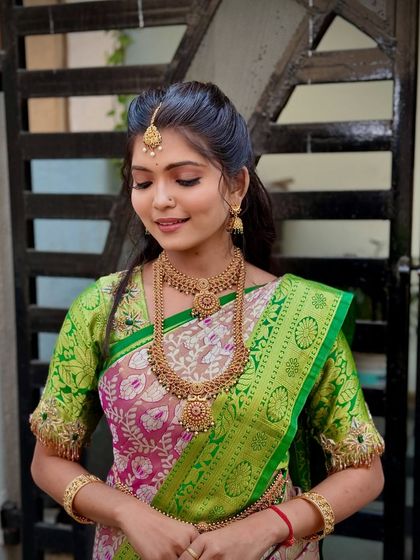 South Indian Bridal Drapes photo 9