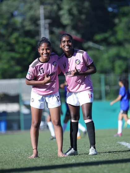 Happy faces after a great win. The smiles say it all.