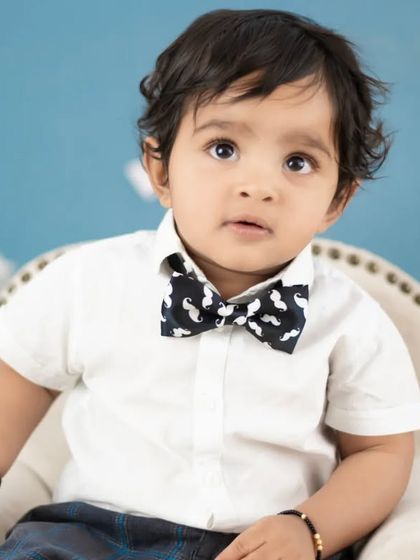 A close-up portrait of our Boss Baby. We focus on capturing those serious, funny, and cute expressions that make this theme so great.