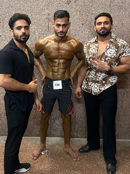 My client won the 85 kg gold medal. A proud moment for us.