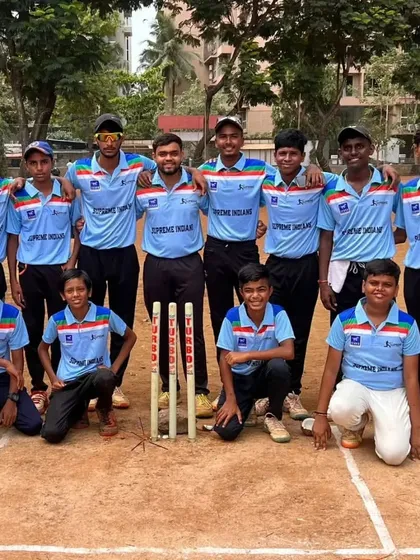The Supreme Indians team posing for a photo before their match. Team unity is our biggest strength.