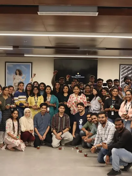 A great turnout for our corporate candle making workshop with the team at HBC, Bangalore. This group photo captures the positive energy and sense of accomplishment after a successful and fun-filled creative session.