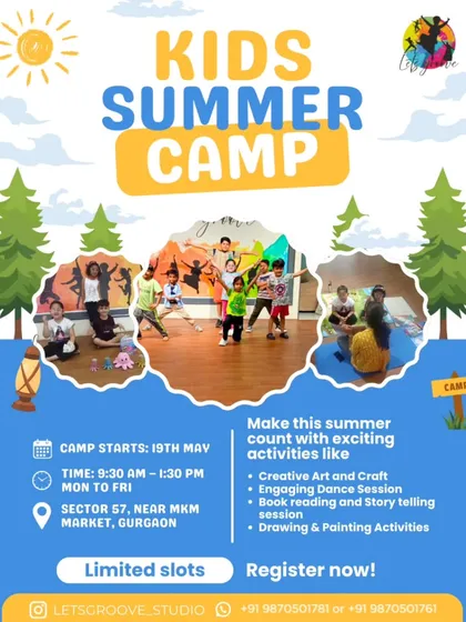 Make this summer count with exciting activities. This poster for our Kids Summer Camp details the schedule and the range of creative sessions we offer to make learning fun.