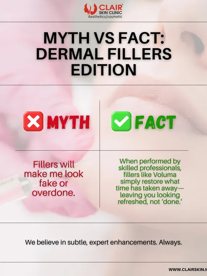 A common myth is that fillers will make you look fake. The fact is, when performed by skilled professionals, fillers like Voluma simply restore what time has taken away, leaving you looking refreshed, not "done." We believe in subtle enhancements.
