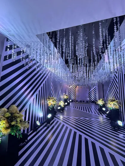 The play of light and shadow in this passage design is perfect for creating a moody and sophisticated atmosphere.