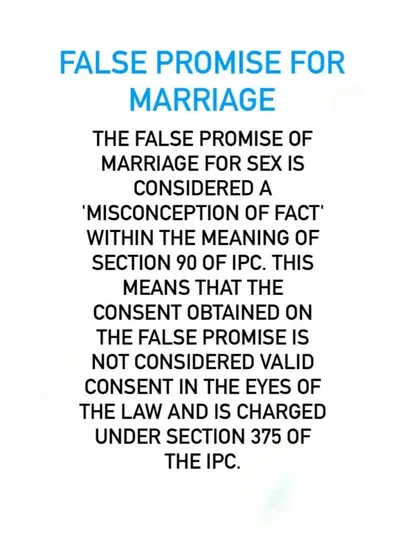 Understanding what constitutes a 'false promise of marriage' is key in many cases. Consent obtained this way is not valid, and I handle the legal complexities of such charges.