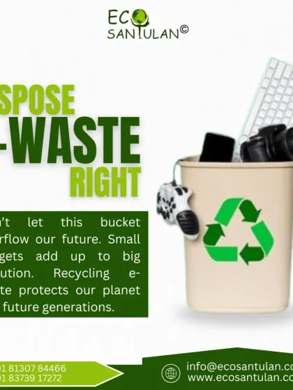 My mission goes beyond the products I sell. This image is a crucial reminder about e-waste. Old phones, chargers, and keyboards contain toxic materials that should never end up in landfills. Disposing of them correctly protects our soil and water for future generations.