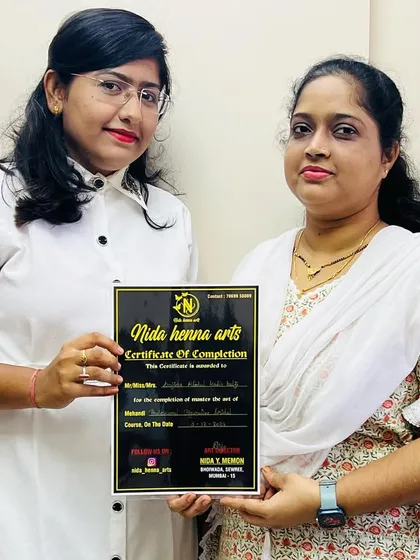 Another certified artist from my class. Her journey is proof that with passion and practice, anything is possible.