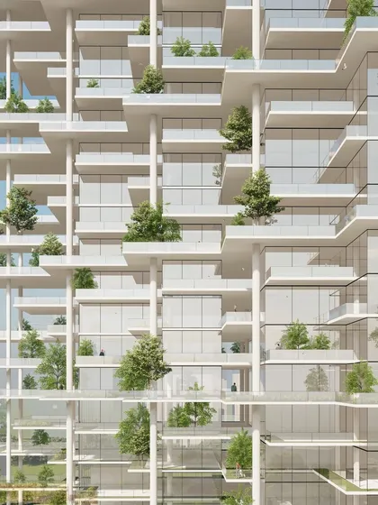 We call this concept "villas in the sky." We are redefining high-rise apartment living by giving every unit its own front yard, side yard, and backyard. This approach brings the feeling of a private home and garden to a vertical community, integrating nature at every level.