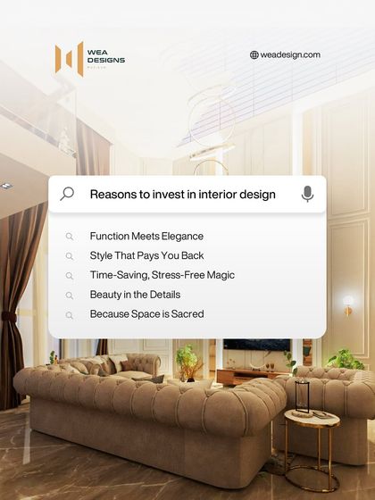 Why invest in interior design? Because it's where function meets elegance, and where we turn your sacred space into a home that tells your story.