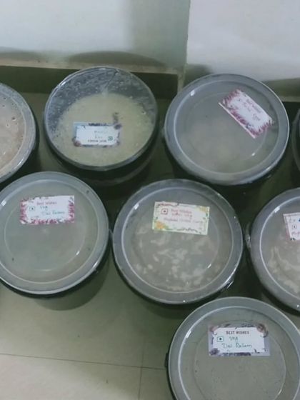 A look at how I pack bulk orders for corporate clients. This order for 80 people was carefully packed in large, sealed containers to ensure the food remained hot and fresh for serving.