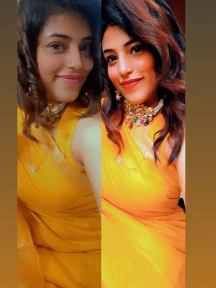 A bright yellow saree for a bright day. I believe a positive outlook and a little color can make anything better.