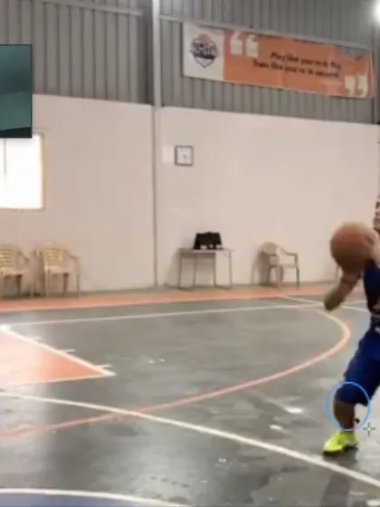 This is the kind of access we provide. One of our players is getting his shooting form analyzed live by NBA shooting coach David Nurse during a virtual clinic. We connect our athletes with world-class experts to give them a real competitive edge.