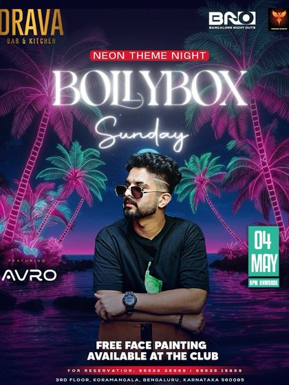 A neon theme night at Drava, Koramangala. I love playing themed parties and matching my set to the vibe.