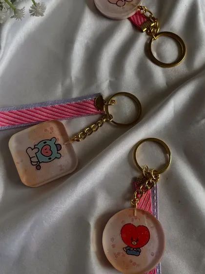 A closer look at the Mang and Tata keychains from my BT21 collection. They are so cute and perfect for any fan.