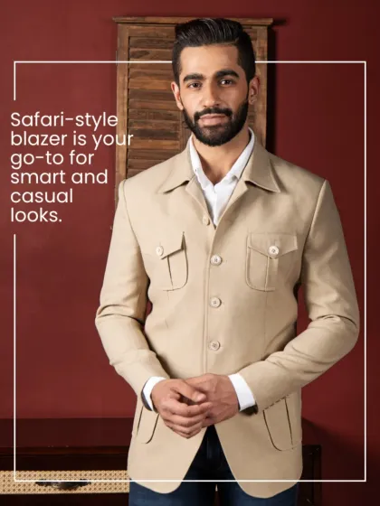 Smart meets effortless in this safari-style blazer. It's your go-to for classy yet casual looks that work everywhere.