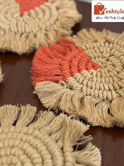 Eshtyles - Custom Macrame Home Decor For Your Table: Coasters, Runners & Mats photo 7