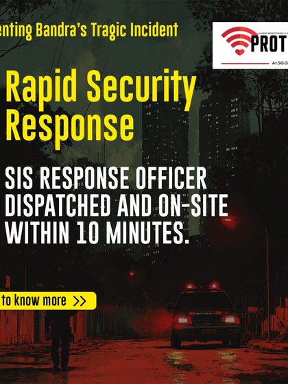 Following the motion sensor alert, our system would have dispatched an SIS response officer to be on-site within 10 minutes. This rapid security response is designed to intervene before a situation can escalate.