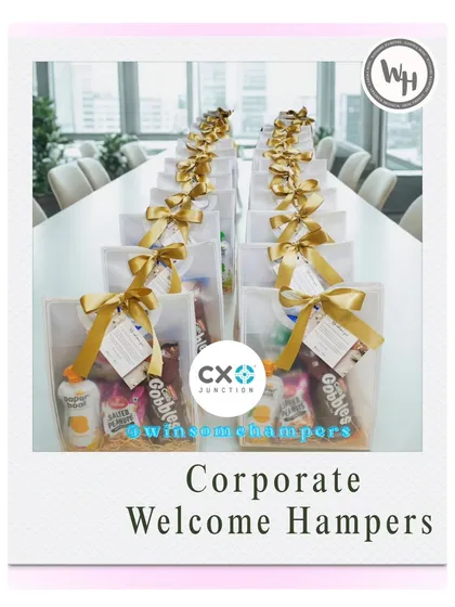 A warm welcome sets the tone for a great partnership. I designed these clean and professional welcome hampers for CXO Junction to help them make a fantastic first impression on new team members.