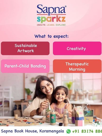 We believe in the power of art for relaxation and connection. Our workshops provide a therapeutic morning of creativity, perfect for a parent-child bonding activity or a relaxing solo outing.