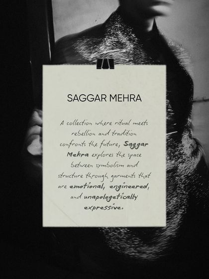 A collection where ritual meets rebellion and tradition confronts the future. This note defines my exploration of the space between symbolism and structure through garments that are emotional and engineered.