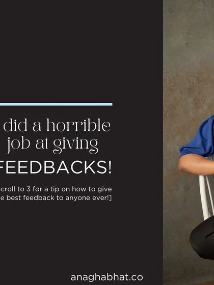 I used to be horrible at giving feedback because I was a people pleaser. This carousel shares the 'Feedback Sandwich' technique that changed everything for me as a business owner.