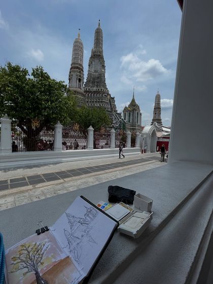 Anupama - Custom Artwork & Murals Travel Sketchbook: Painting the World, One Page at a Time photo 11