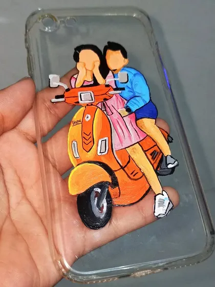 I can turn your favorite photo into a hand-painted illustration on a clear phone case. It's a unique and personal way to carry a special memory with you everywhere you go.