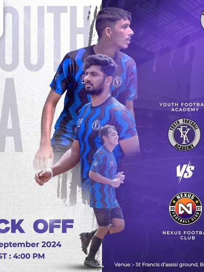 Announcing the kick-off for our BFCL clash against Nexus Football Club at St. Francis D'Assisi ground.