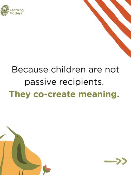Children are not passive recipients of information; they are active co-creators of meaning. Our role is to provide thoughtful invitations for them to explore, discover, and construct their own understanding of the world.