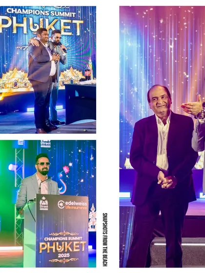 More snapshots from the Edelweiss event in Phuket, showcasing my role in hosting and engaging with the attendees.