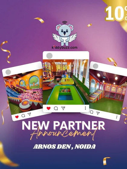 Finding a great venue is one thing, but getting a great deal is even better! I partner with amazing places like Arnos Den in Noida to bring you exclusive discounts, like this 10% off offer, when you book through Kiddybuzz.