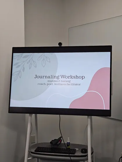 This was the setup for a journaling workshop I led for students at Northeastern University. My goal was to show them that writing can be a daily tool for cleansing, nourishing, and creating themselves, long after the session ends.