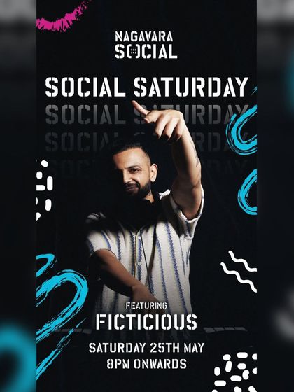 An announcement for 'Social Saturday' at Nagavara Social, a popular weekend spot.