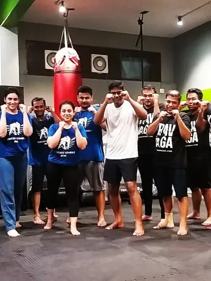 Our group classes are more than just training; they are a community. Here is a group of dedicated students ready for another session of learning and hard work.