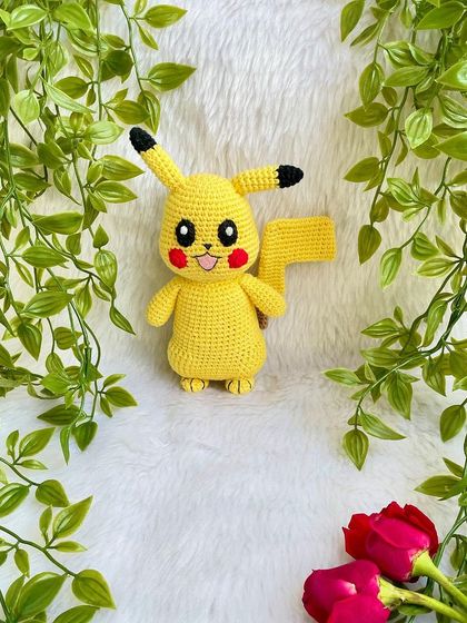 Pika-chuuu! I had so much fun making this bright and cheerful Pikachu doll for a little Pokémon fan. Capturing the iconic details like his rosy cheeks and lightning bolt tail was a fun challenge.