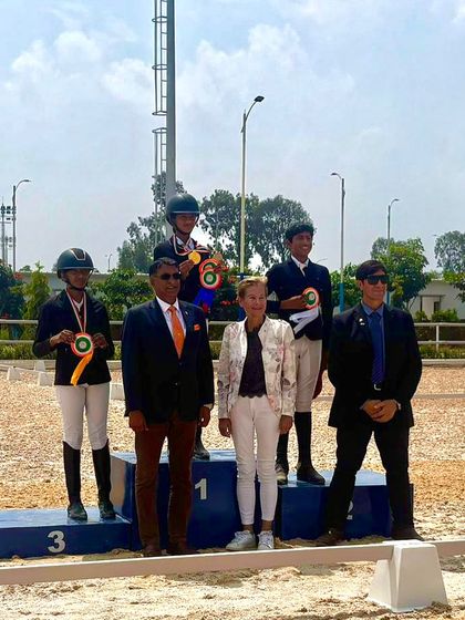 A podium finish for my young riders in the CDN Dressage competition. I focus on building a strong foundation in dressage, which is essential for success in all equestrian disciplines.