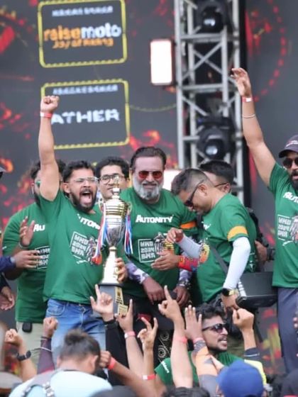 Pure celebration. The moment we lifted the trophy on stage at WMD 2024. The energy from the crowd and our members was absolutely electric.
