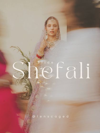 An artistic shot of the bride through a motion blur effect, creating a dynamic and modern portrait.