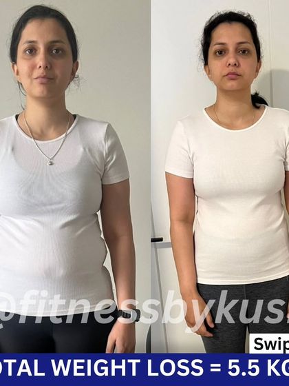 Anamika, a busy working mom from Canada, lost 5.5 kgs post-delivery. She ate home-cooked meals like rice with sambar and roti with dal, learning the magic of portion control and protein intake. Her testimonial shows her satisfaction with the journey.