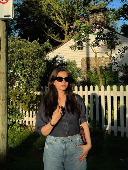 A simple, sunlit shot featuring a top from Nykd by Nykaa. This type of content is perfect for showing off everyday apparel in a relatable, "cottagecore" aesthetic.