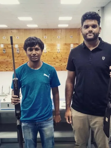 Two more happy guests after completing their recreational shooting experience. We provide all the air guns and safety gear needed for your session.