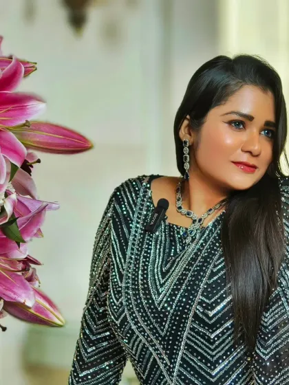 Hosting the SolutionX Summit for TP-Link India at The Leela Palace. This image captures the elegance and grandeur of the event, where I was honored to be the emcee.