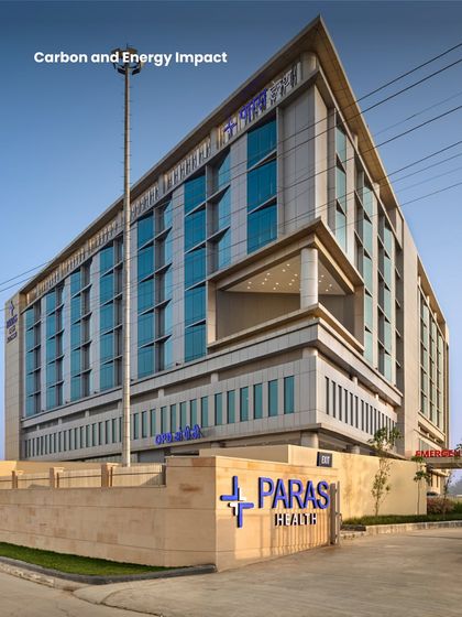 The carbon and energy impact of a hospital is a major consideration in our designs. We use passive design strategies and high-performance materials to lower the building's carbon footprint and reduce dependence on mechanical systems.